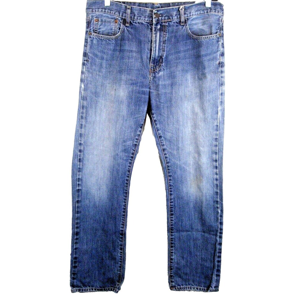Mens Izod Blue Cotton Denim Regular Fit Jeans sz 34x30